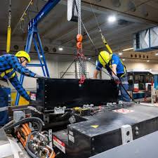 Bus battery installation & service